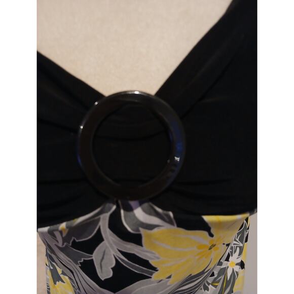 Vintage Y2K‎ 90s Fairy Retro Midi Tank Dress Babydoll Black Large USA - Picture 3 of 6